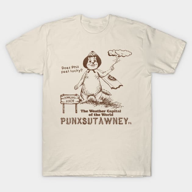 Vintage Groundhog Day Punxsutawney PA T-Shirt by darklordpug